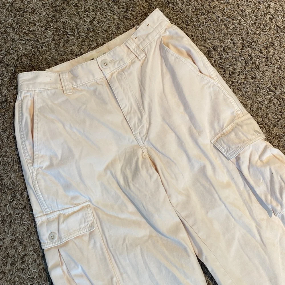 Madewell Garment-Dyed Low-Slung Straight Cargo Pants Size 24 - Picture 7 of 16